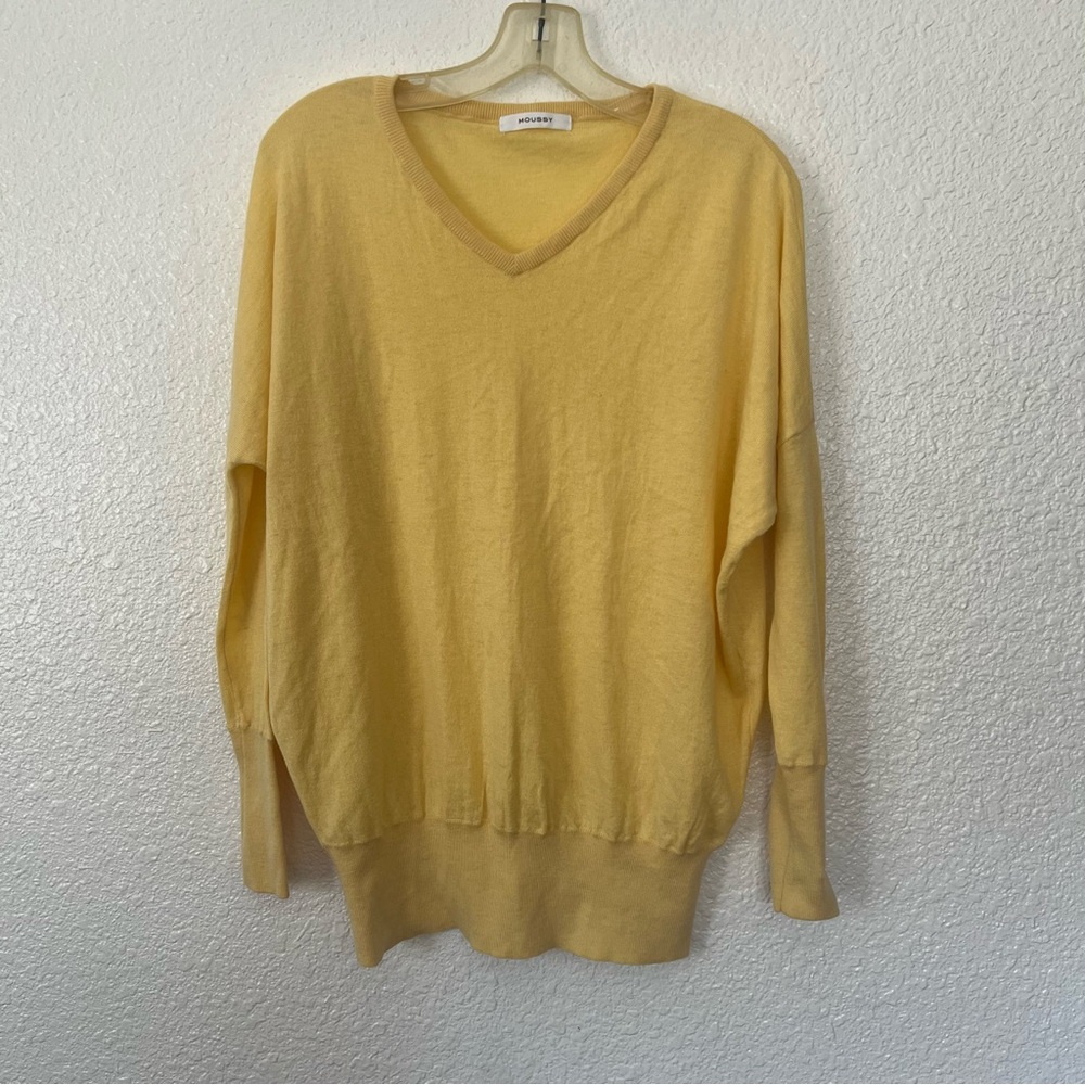 Moussy Knit V-Neck Sweater One Size
